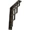 Ekena Millwork Diane Wrought Iron Bracket, (Single center brace), Antiqued Pale Gold 1 1/2"W x 5 1/2"D x 8"H BKTM01X05X08SDIAPG - alternate 1